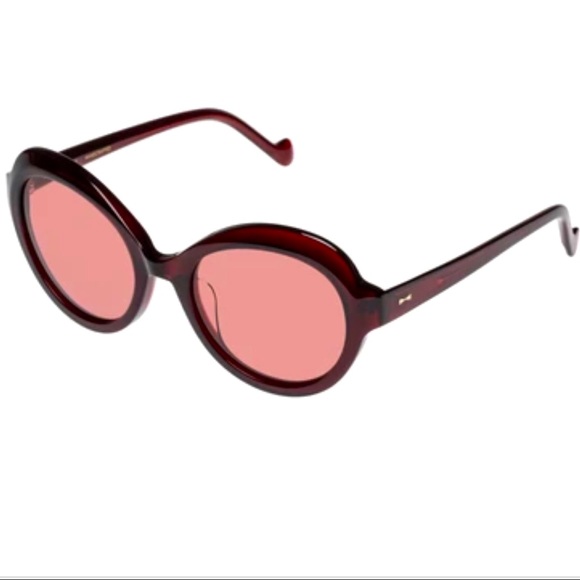 ✨SOLD✨NWT ZIMMERMANN Amelie Sunglasses Burnt Red, Burgundy & Gold ♥️ - Picture 3 of 9